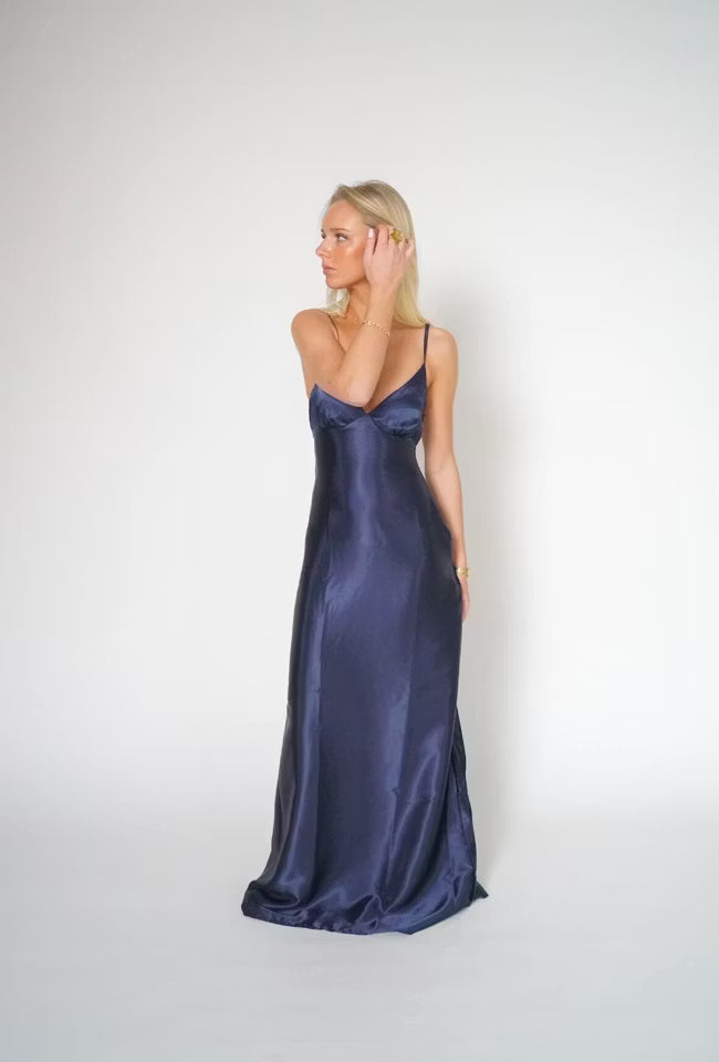 Sophie dress marinblå