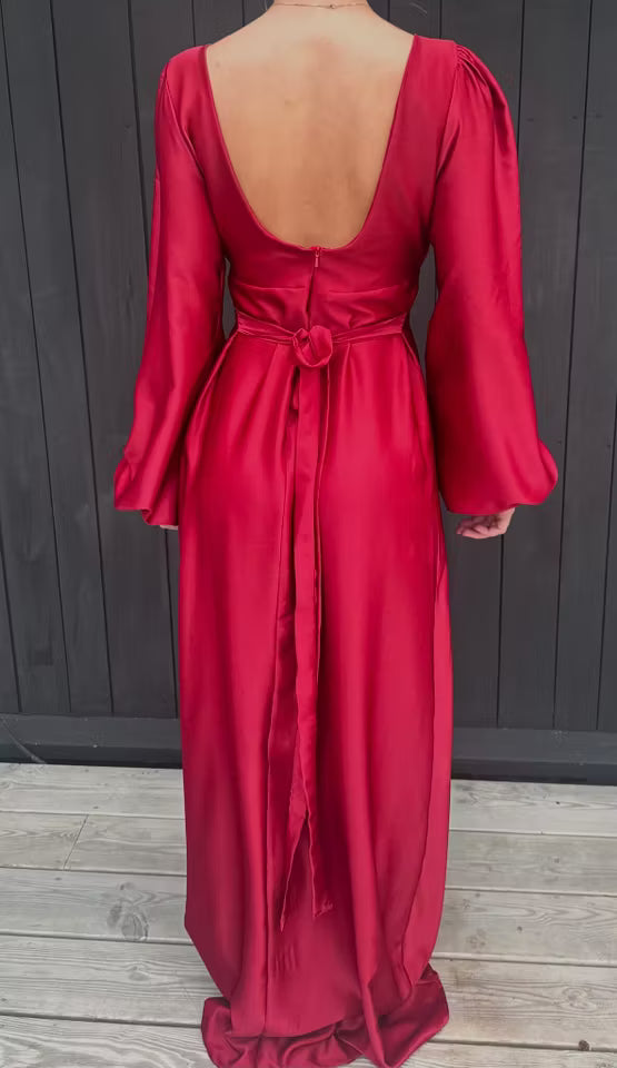 Belle dress röd