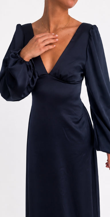 Belle dress navy