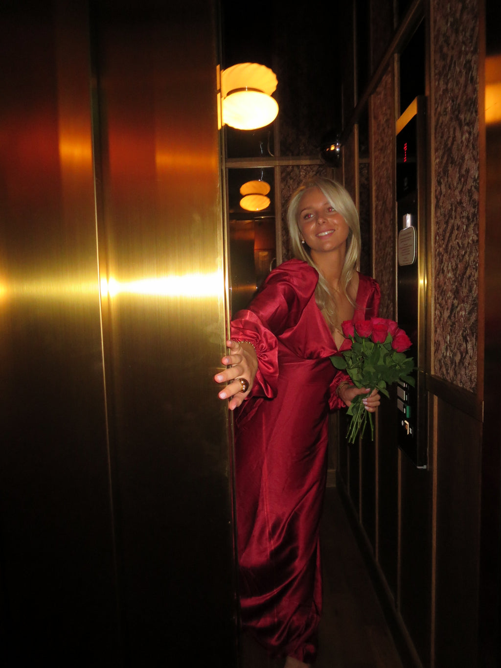 Belle dress röd