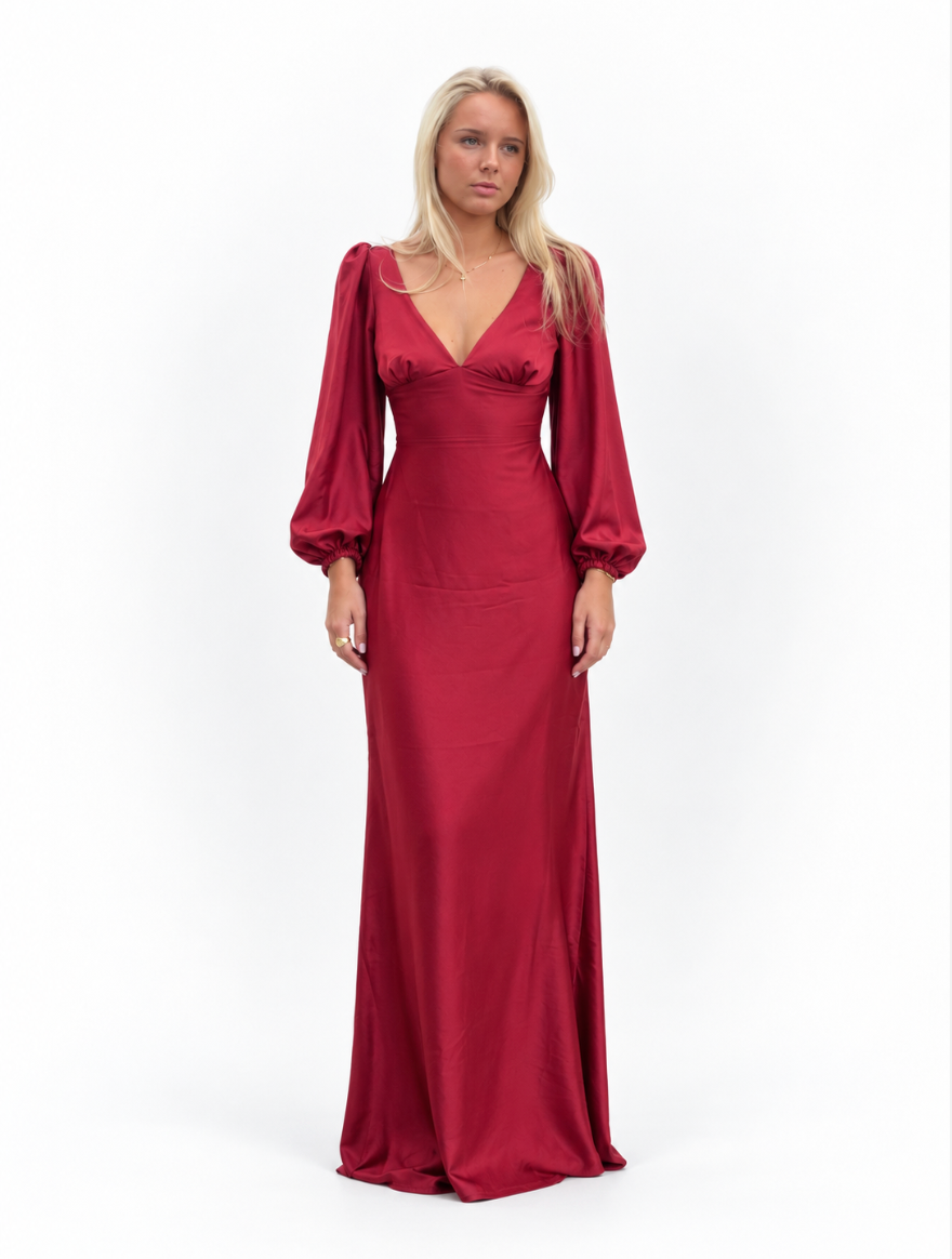 Belle dress röd